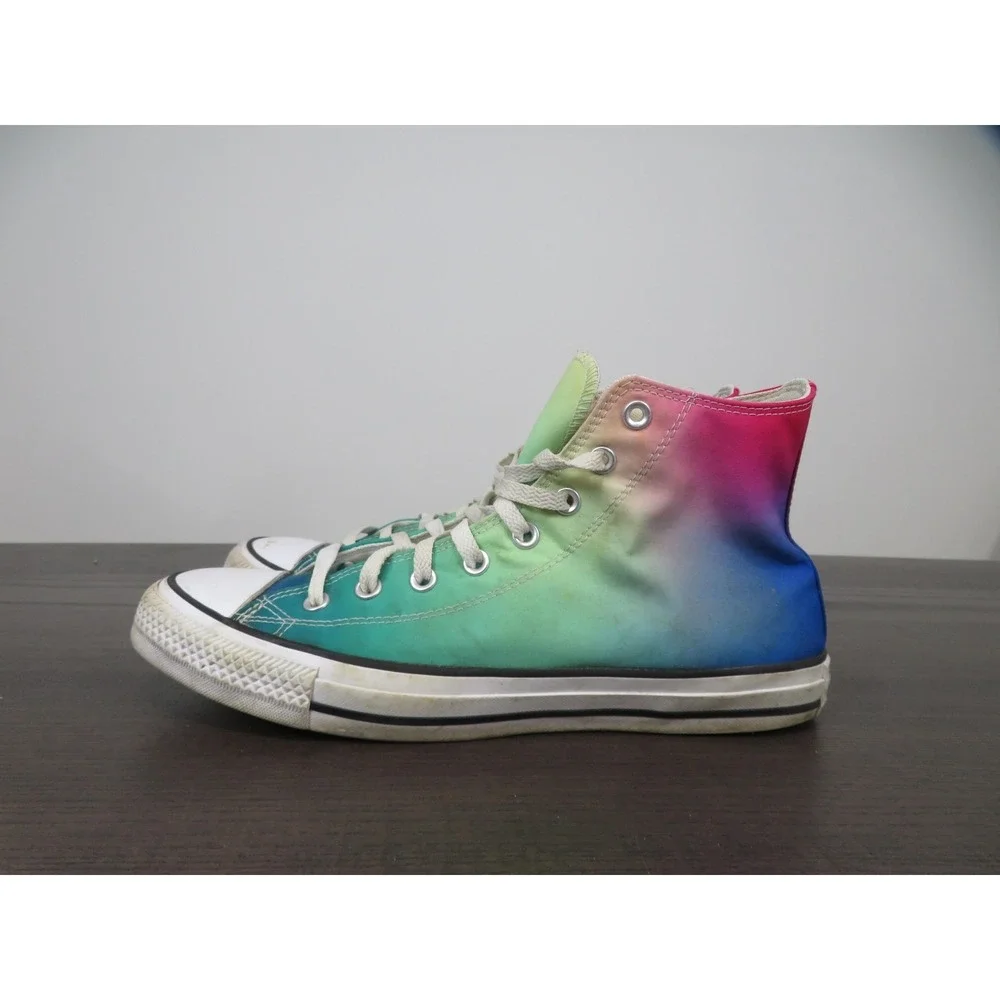 Converse Chuck Taylor All Star Shoes Mens 11 Multicolor Ombre High Top 167592C - Picture 4 of 10